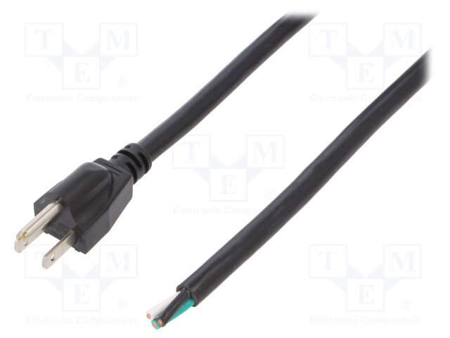 LT-202 SJT 14/3 105C BLK 5M END CUT