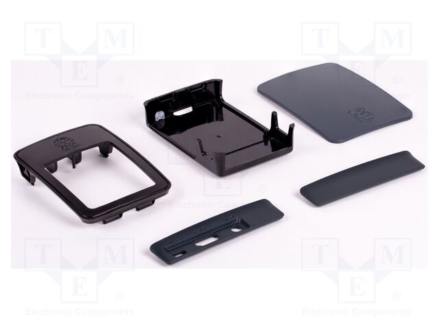 RPI OFFICIAL CASE V2 FOR PI3(BLACK/GREY)