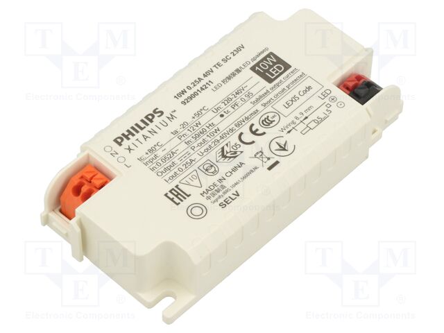 XITANIUM 10W 0.25A 40V TE SC 230V