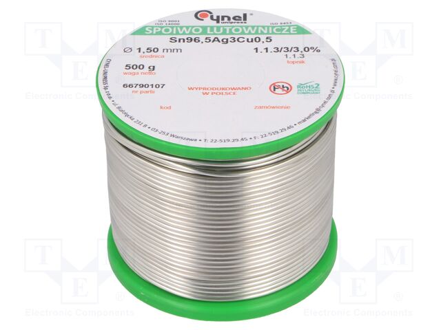SN96,5AG3CU0,5-1.1.3 Q 1.50MM 500G