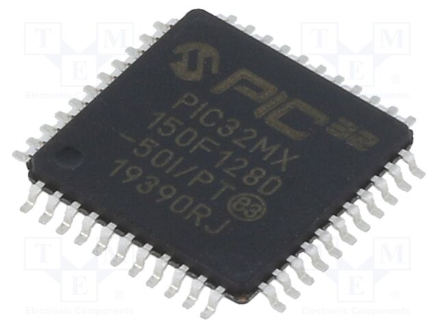 PIC32MX150F128D-50I/PT
