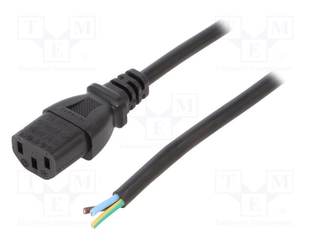 LT-501 H05VV-F 0.75/3C BLK 1M END