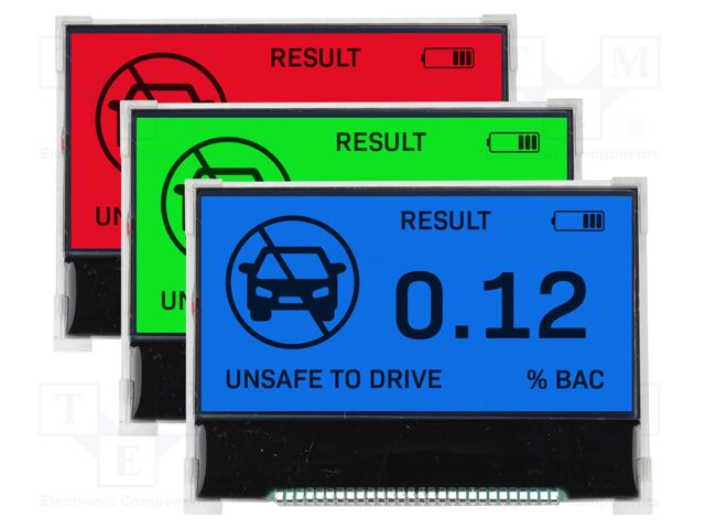 NHD-C12864DA-FSRGB-FBW-3V3