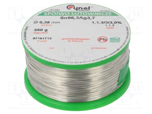 SN96AG4-0.38MM 0.25KG