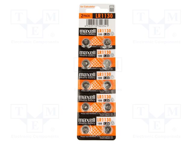 LR1130 MAXELL B10