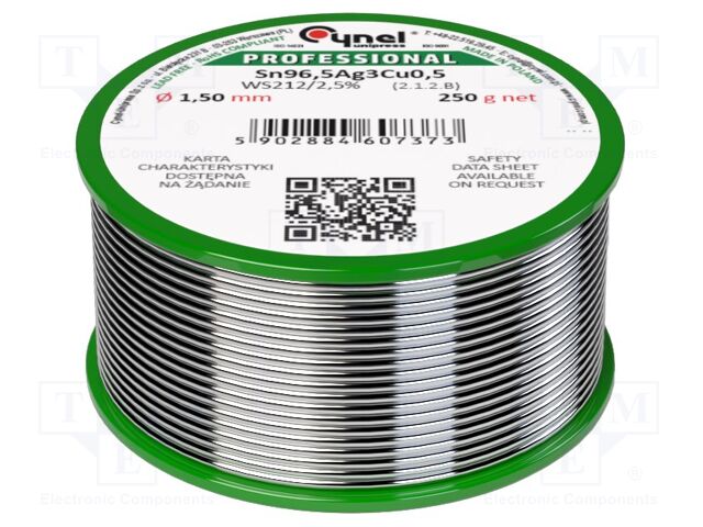 SN96,5AG3CU0,5-WS212/2,5%1.50 250 G