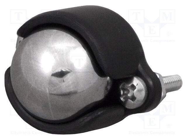 BALL CASTER WITH 1/2" METAL BALL