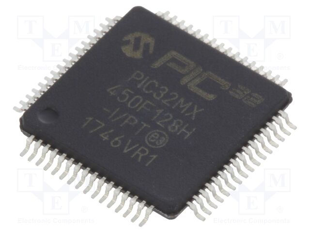 PIC32MX450F128H-I/PT