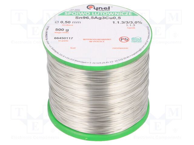 SN96,5AG3CU0,5-1.1.3 Q 0.50MM 500G
