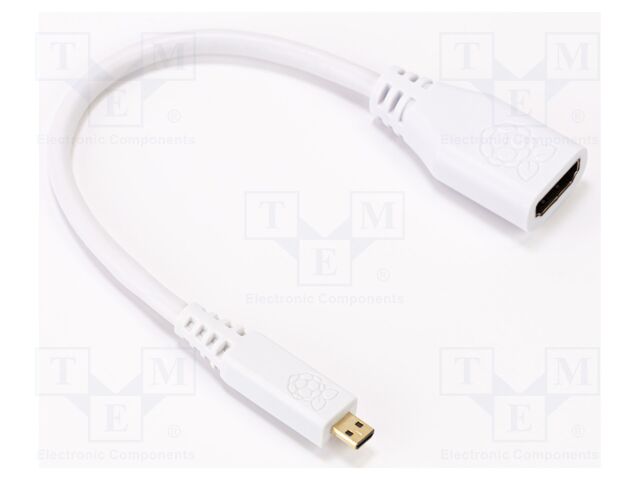 MICRO-HDMI TO HDMI-A (F) CABLE 235 WHITE