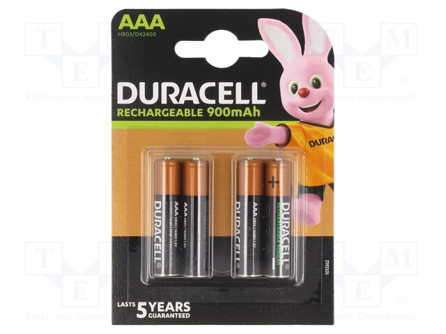 DURACELL AAA 900 MAH DX2400 BLISTER B4