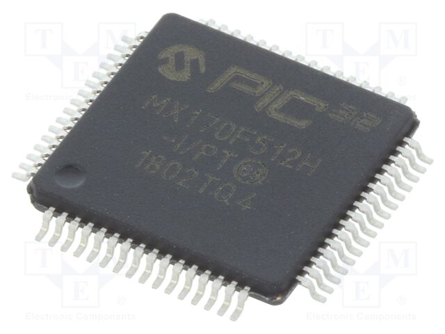 PIC32MX170F512H-I/PT