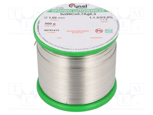 SN99CU07AG03-1.1.3/1.0MM 500G
