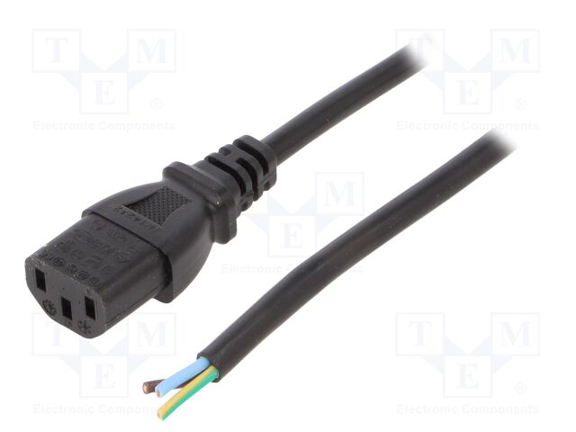 LT-501 H05VV-F 0.75/3C BLK 1.8M END