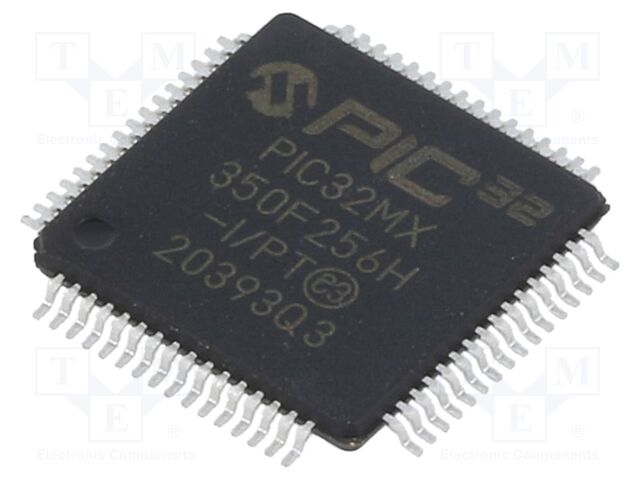 PIC32MX350F256H-I/PT