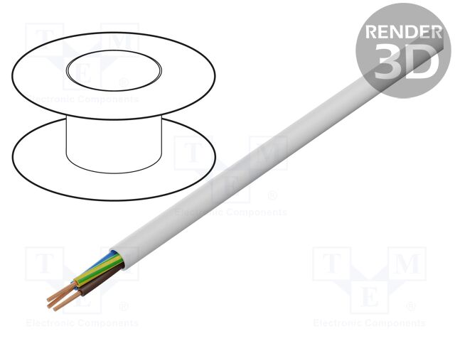 H03VV-F/3X0.75WH