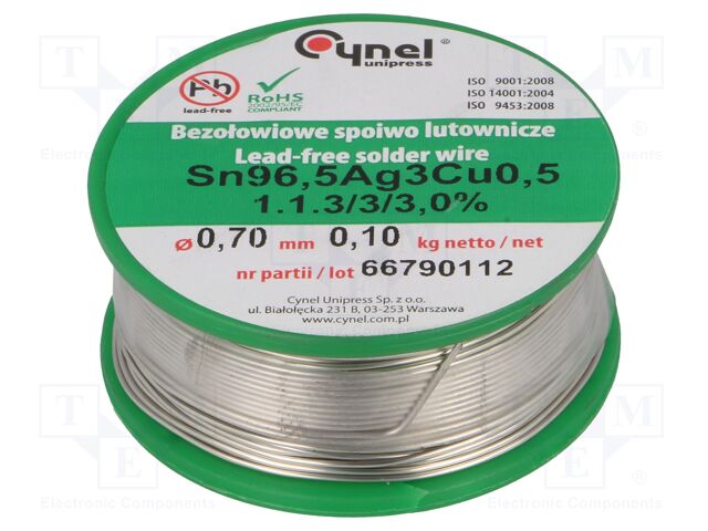 SN96,5AG3CU0,5-1.1.3 Q 0.70MM 100G