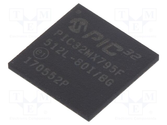PIC32MX795F512L-80I/BG