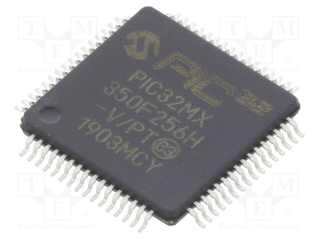 PIC32MX350F256H-V/PT