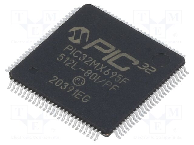 PIC32MX695F512L-80I/PF