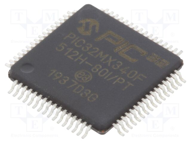PIC32MX340F512H-80I/PT