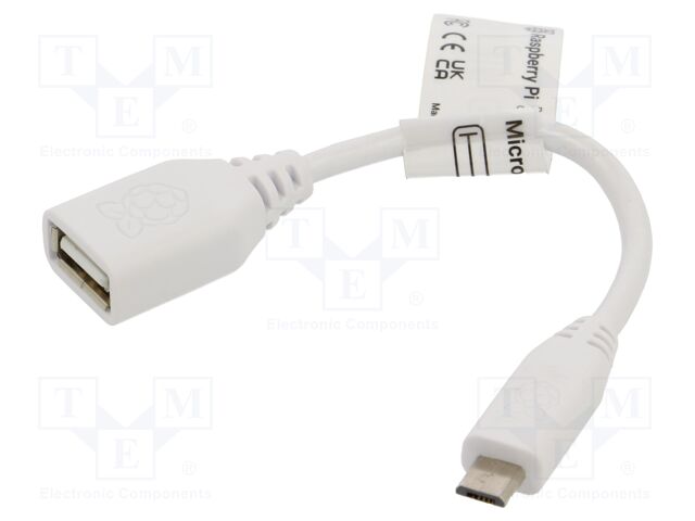 USB A TO MICROUSB 8CM WHITE 789-21051007