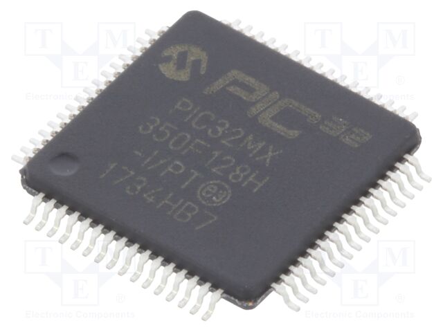 PIC32MX350F128H-I/PT