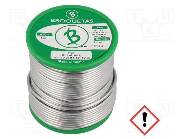 ECO1 B2.1 2,0MM 500G