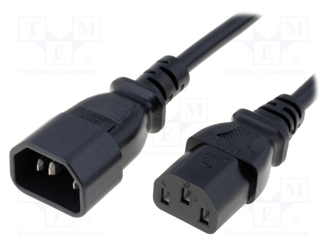 LT501+602 H05VV-F 3X0.75 BLK 1.0M