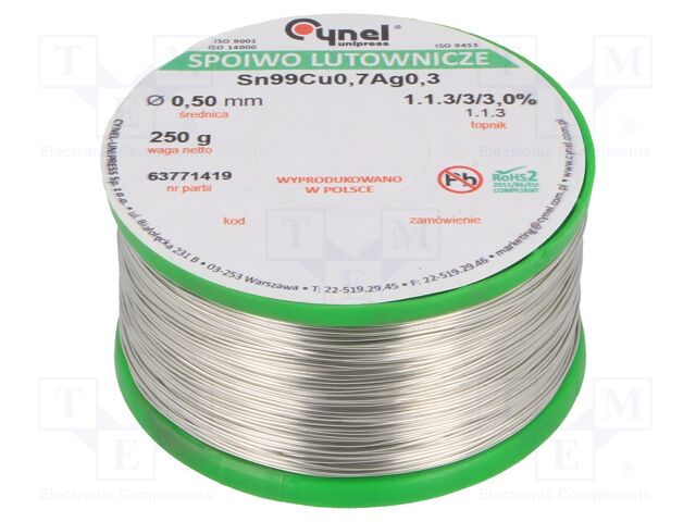 SN99CU07AG03-1.1.3/0.5MM 250G