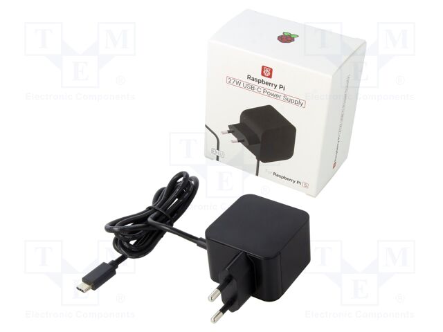 RPI 27W USB-C POWER SUPPLY BLACK EU