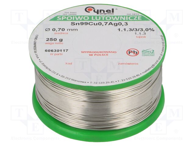 SN99CU07AG03-1.1.3/0.7MM 250G