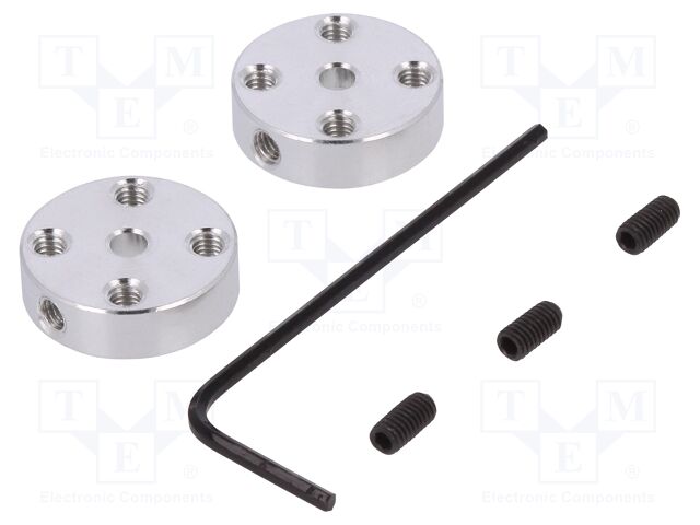 ALUMINUM MOUNTING HUB FOR 3MM SHAFT M3 H