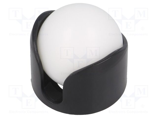 BALL CASTER WITH 1" PLASTIC BALL