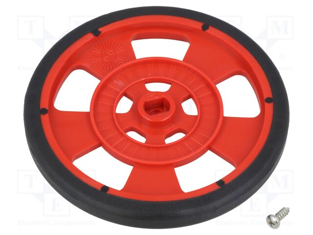 GMPW-R RED WHEEL WITH ENCODER STRIPES
