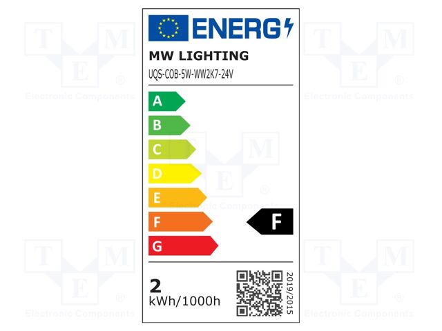 UQS-COB-5W-WW2K7-24V-50M