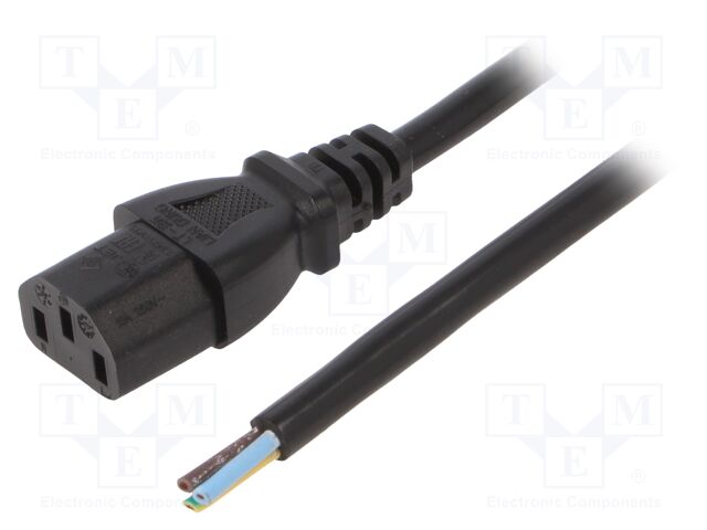 LT-501 H05VV-F 1.0/3C BLK 3M END