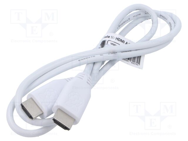 HDMI TO HDMI CABLE 1M WHITE 789-21051002