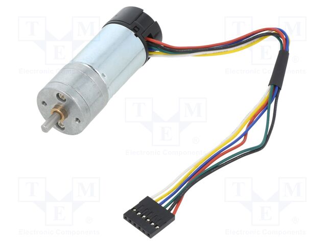 20.4:1 METAL GEARMOTOR 25DX65L LP 6V 48