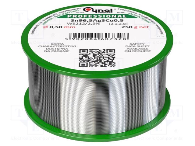 SN96,5AG3CU0,5-WS212/2,5%0.50 250 G